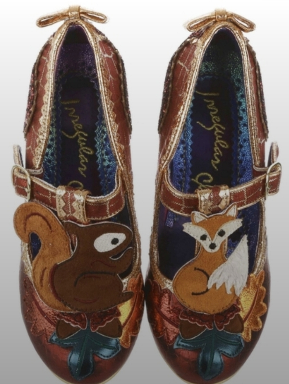 Irregular Choice Feeling Foxy Red Mary Jane Heels - Picture 3 of 6